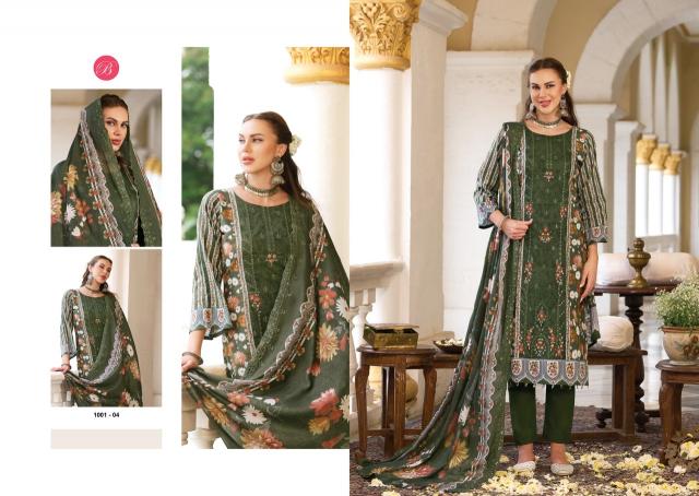 Belliza noor-e-ishq cotton dress materials wholesale